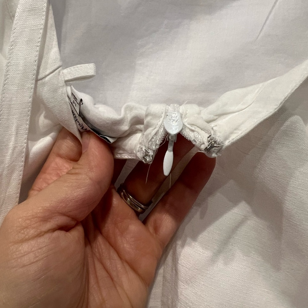 Madewell White Maxi Dress with Eyelet Trim - Picture 9 of 12
